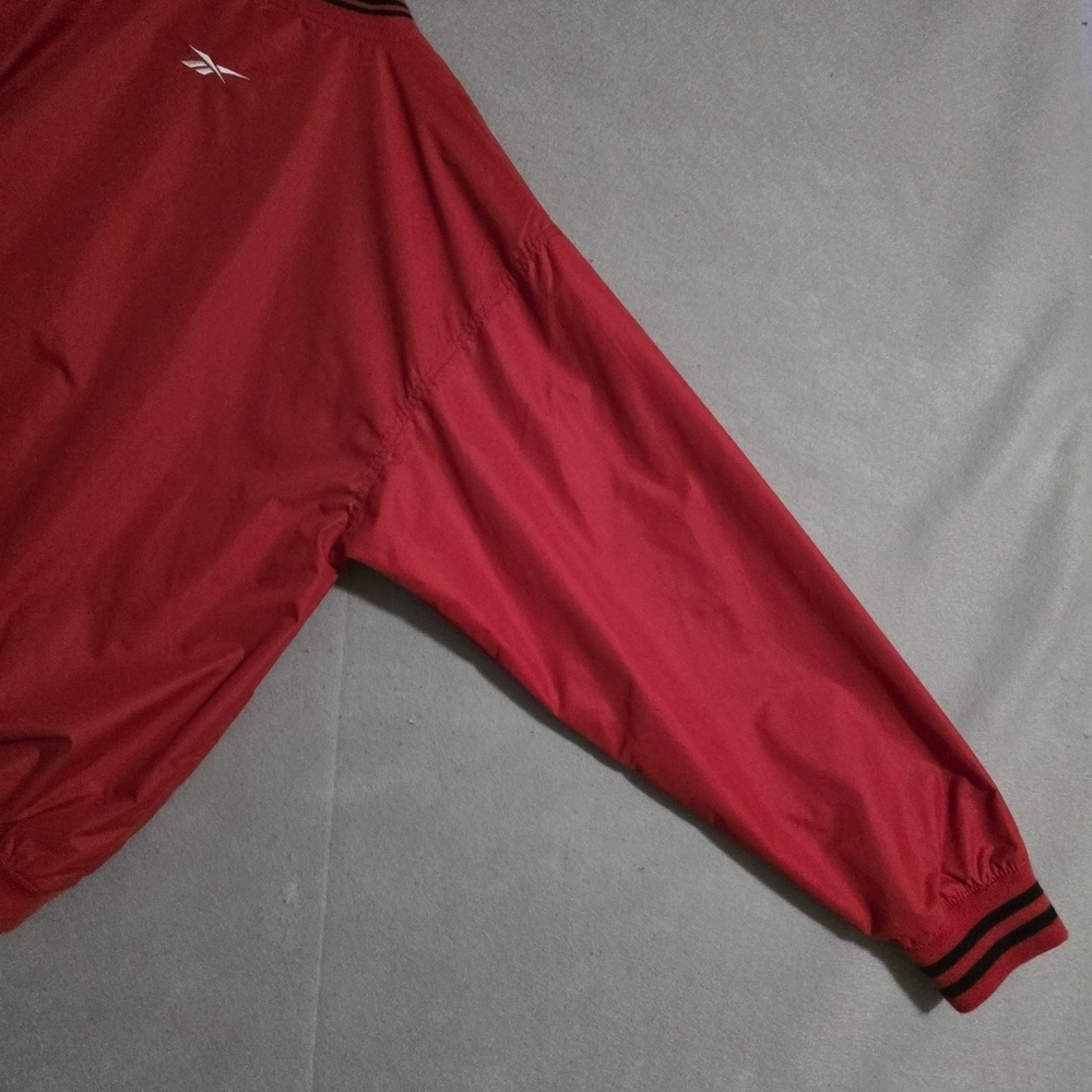 VTG Reebok Mens Wisconsin Badgers Embroidered Windbreaker Size Large - Picture 11 of 12